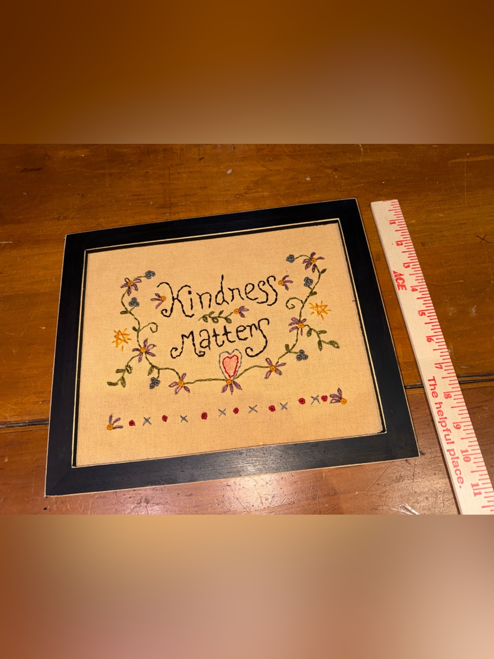 KINDNESS MATTERS Embroidered Sign - Picture 8 of 8